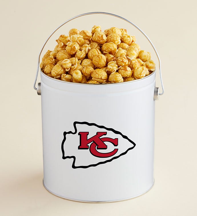 1 Gallon Kansas City Chiefs - Caramel Popcorn Tin